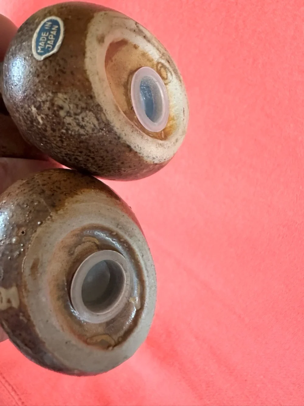 Ceramic Cat Salt & Pepper Shakers - Brown Made In Japan